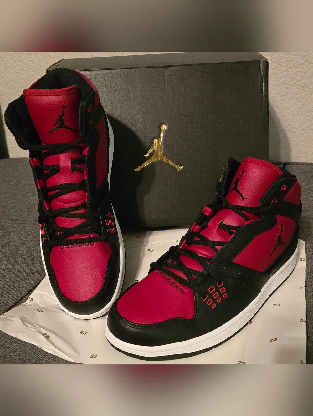 Jordan Men’s 1 Flight Retro 9.5 Black/Red